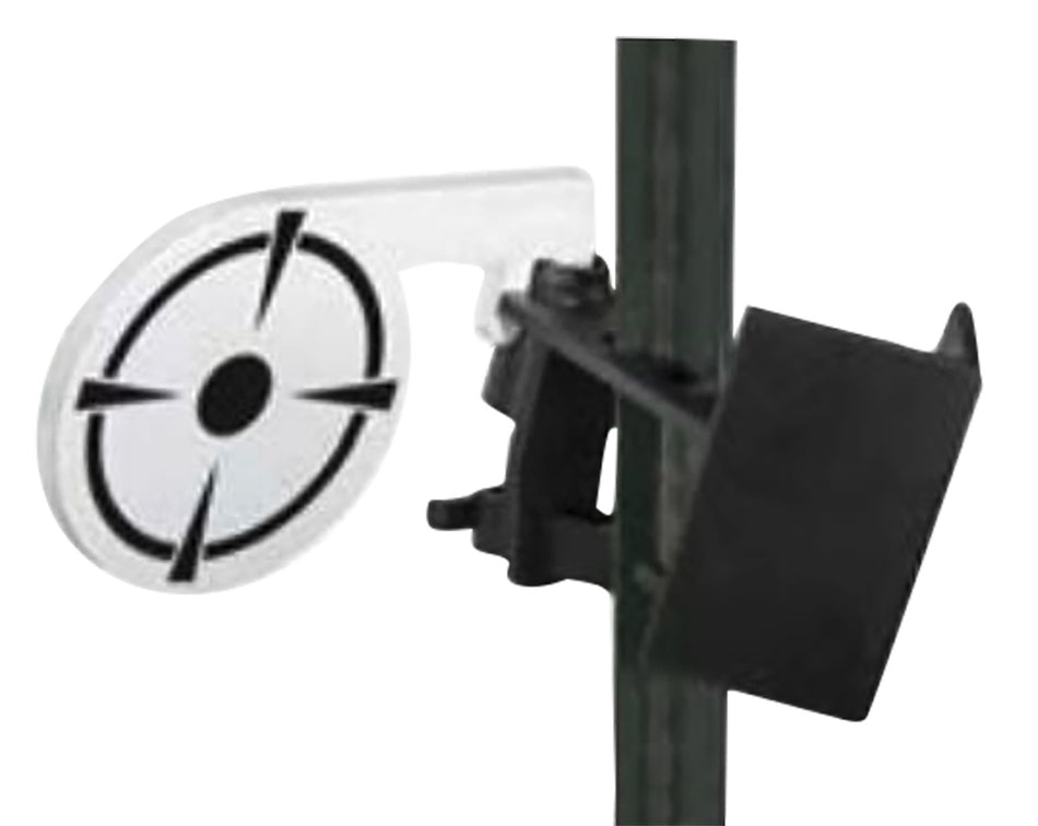 Birchwood Casey T-Post Dueling Steel Target TP38DT Black/White Bullseye Design