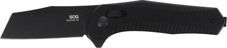 SOG Diverge XR EDC Folder 3" Plain Black D2 Steel Blade, Black Aluminum Handle with Pocket Clip