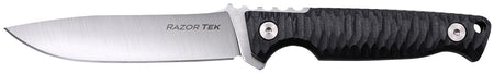 Cold Steel CSFX4RZR Razor Tek EDC Fixed Blade Knife 4" Clip Point 4116 Krupp SS Satin, Black Textured Handle
