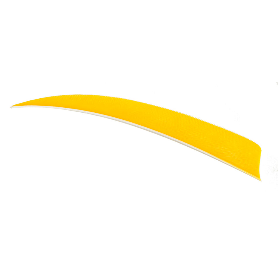 Trueflight 100-Pack Yellow RW 4 in. Shield Cut Arrow Feathers