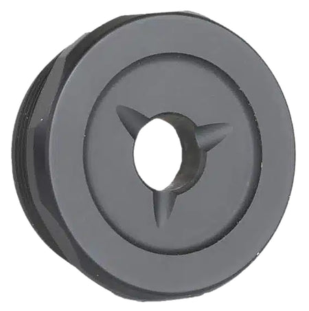 JK Armament 155 Pro Series Flash Reducer End Cap .30 Cal Titanium 1.375x24 Black