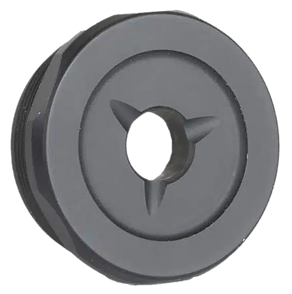 JK Armament 155 Pro Series Flash Reducer End Cap .30 Cal Titanium 1.375x24 Black