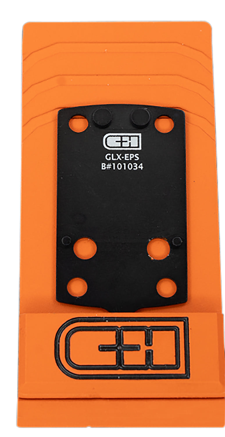 C&H Precision V4 MIL/LEO Glock Optic Mount Plate for Holosun EPS Footprint Anodized Black