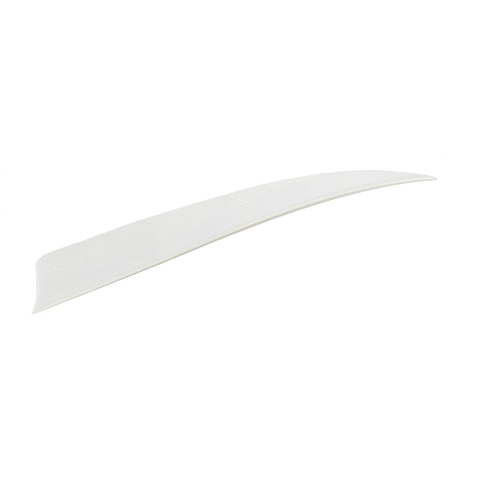 Trueflight Shield Cut Arrow Fletching Feathers White 4 in. LW 100 pk.
