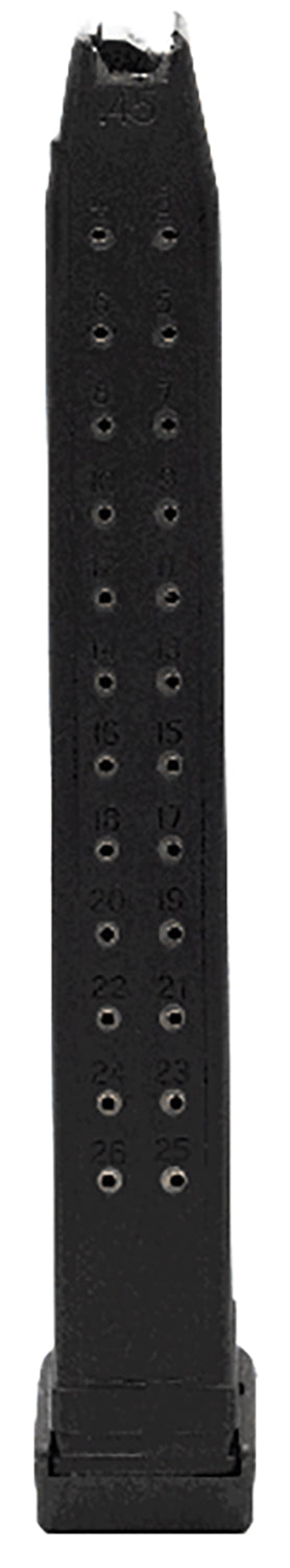 KCI USA KCIMZ013 .45 ACP 26-Round Magazine Compatible w/ Glock 21/21SF/30/30SF/36/41 Black Steel/Polymer