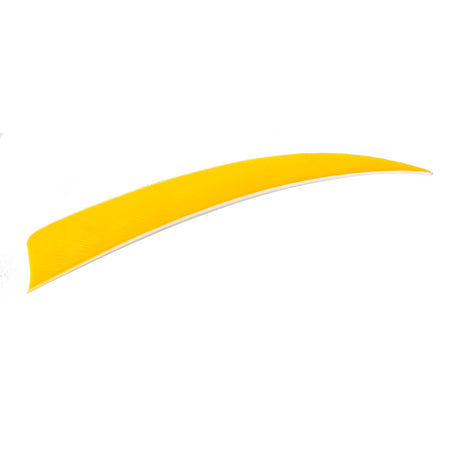 Trueflight Shield Cut Arrow Fletching Feathers Yellow 4 in. LW 100 pk.