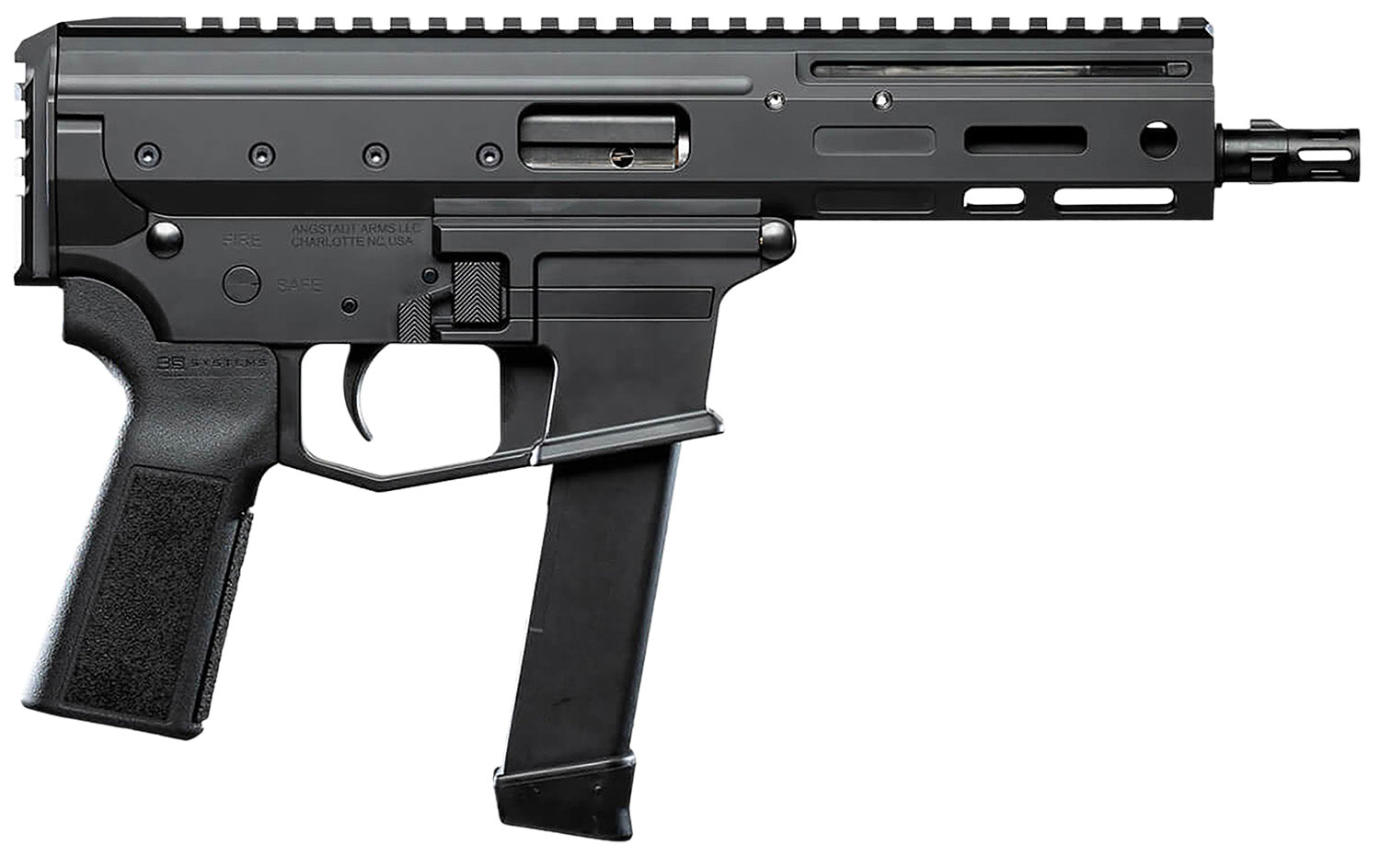 Angstadt Arms AAMDP29P06 MDP-9 27+1 6" Black Melonite Threaded Barrel Black Cerakote Black Polymer Grips