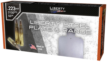 Liberty Ammunition Steel Plate & Range Frangible Round Nose 55 Grain .223 Remington 3100 fps