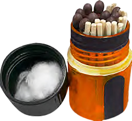 SOL 01401729 All Weather Fire Matches with Cotton Tinder Camping 25 Count Pack