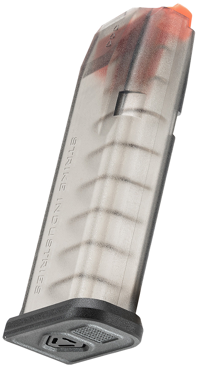 Strike Industries 15-Round Translucent Smoke Magazine Compatible with Glock 19 & 26 Gen3-5