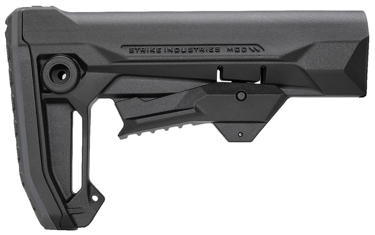 Strike Industries STRIKEESMOD2BK Black Polymer MOD2 Rifle Stock for AR Style Buffer Tubes