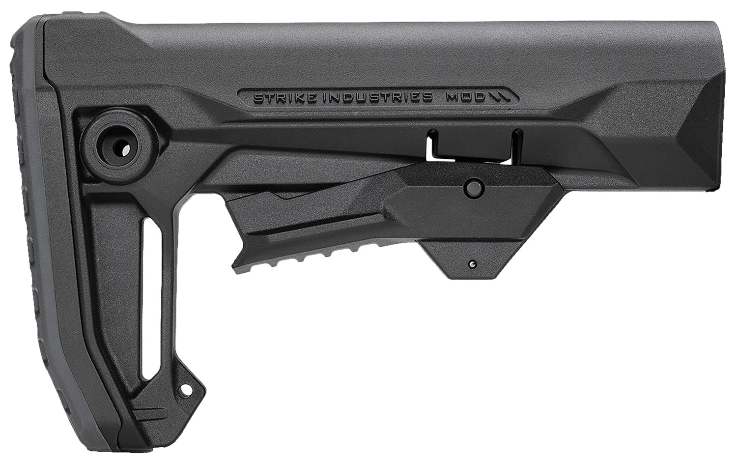 Strike Industries STRIKEESMOD2BK Black Polymer MOD2 Rifle Stock for AR Style Buffer Tubes