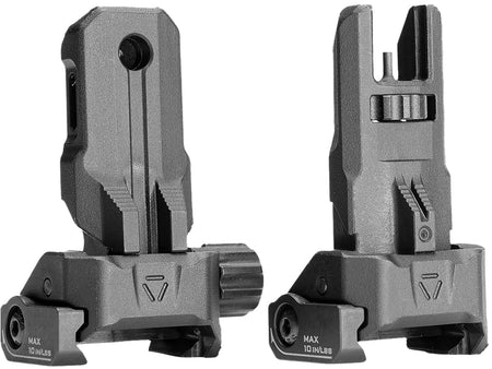 Strike Industries Strike Polymer Backup Sights Black Flip-Up AR-15 BUIS