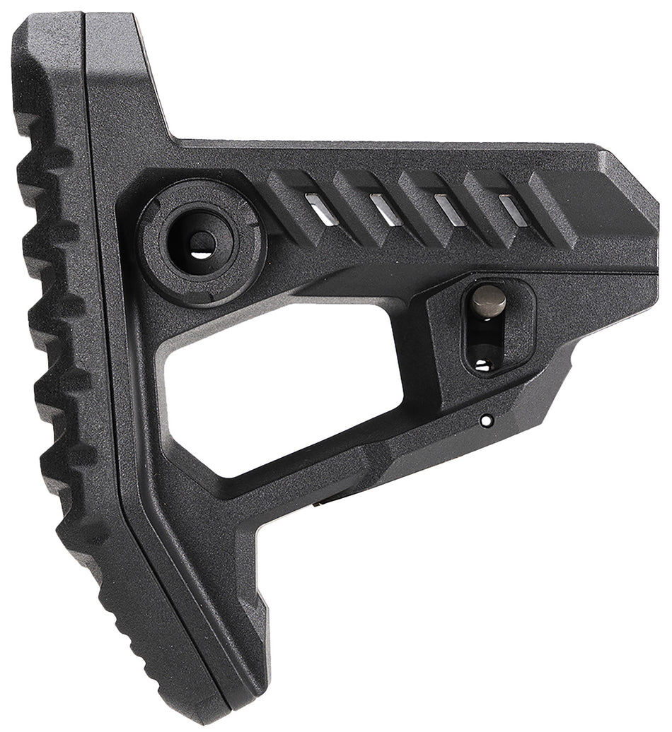 Strike Industries STRIKEPOLYPITBK Black Pit Stock Polymer 4-Position Adjustable with Rubber Buttpad