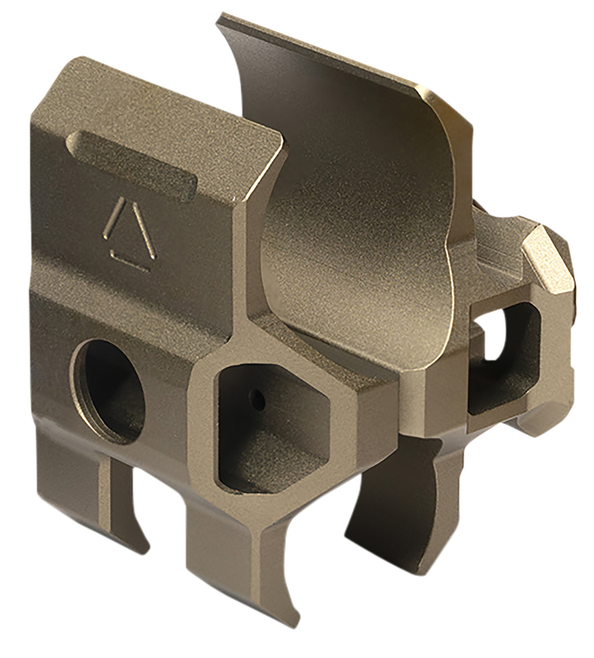 Strike Industries FDE Shotgun Barrel Clamp 12 Gauge with QD Socket and Accessory Rail