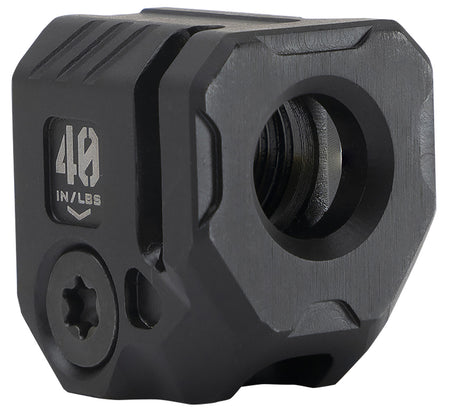 Strike Industries Black Steel Micro Quad Threaded Compensator 1/2x28 9mm/357 SIG