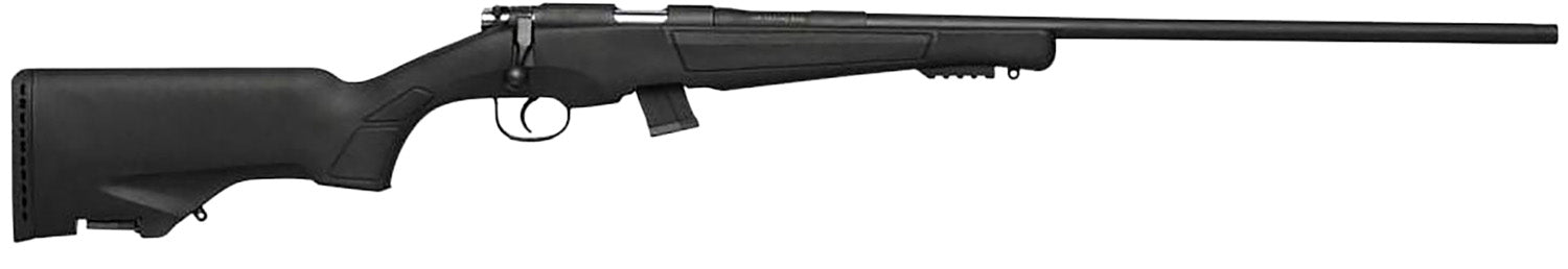 Escort HE22LR1802BK 22LR 22 LR 10+1 18" Black Threaded Barrel, Black Steel Grooved Receiver, Picatinny Rail Forend, Black Fixed w/Storage Synthetic Stock
