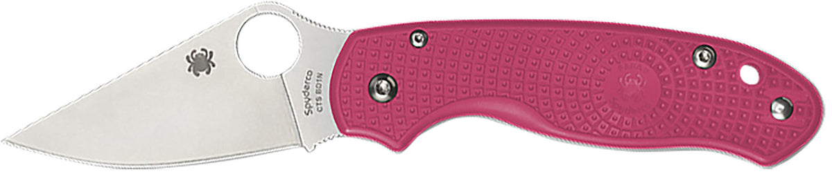 Spyderco C223PN Para 3 Lightweight 2.93" Folding EDC Knife Satin CTS BD1N Blade Pink FRN Handle w/ Clip