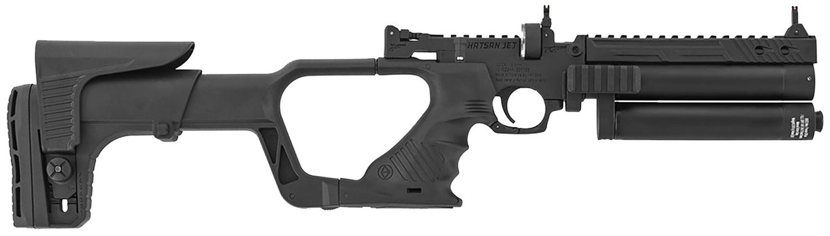 Hatsan USA Jet II PCP Air Rifle 25 Caliber Black All-Weather Polymer