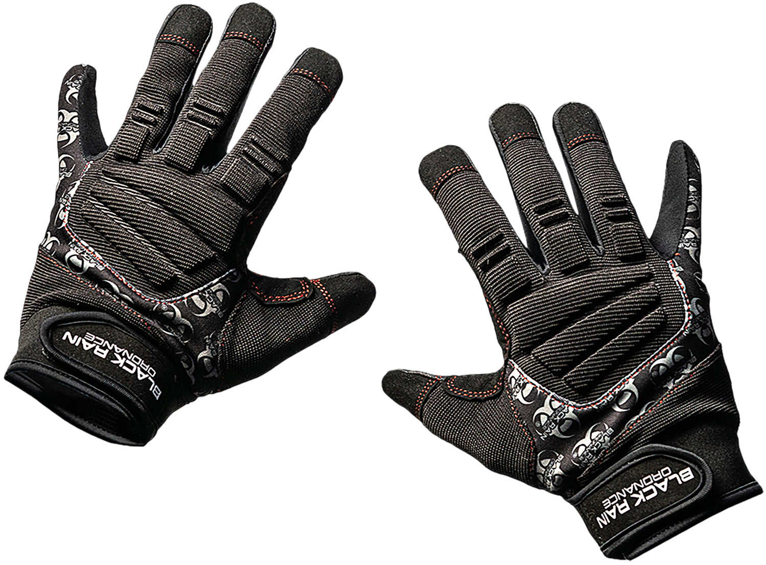 Black Rain Ordnance 2XL Tactical Gloves Black/Gray Silicone Grip Velcro