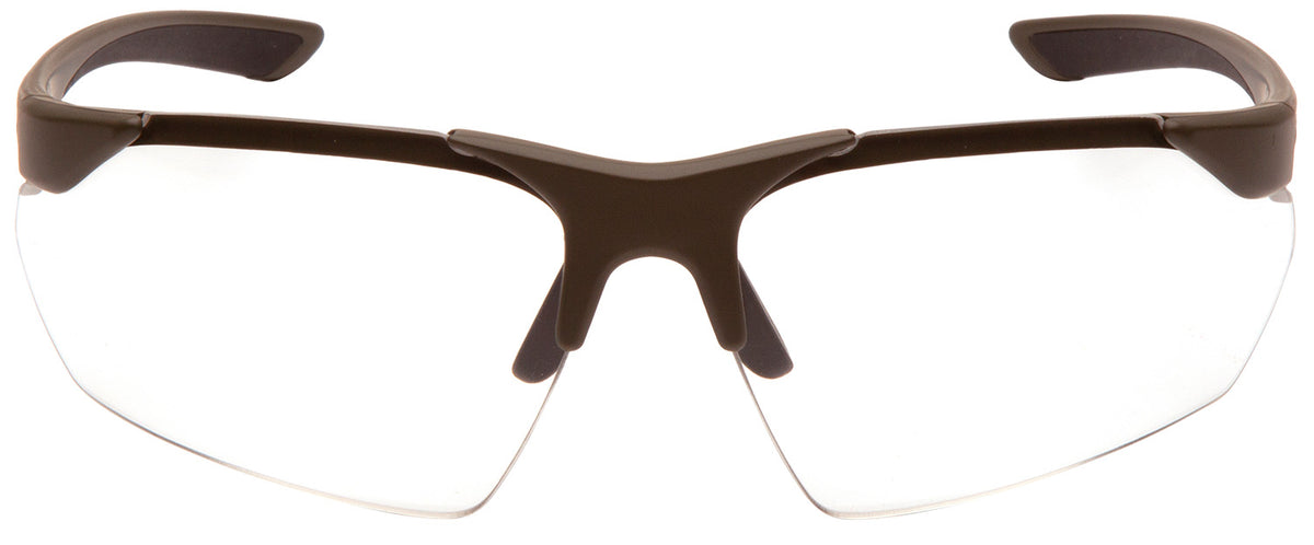 Pyramex Drone 2.0 Safety Glasses Clear Anti-Fog Lens OD Green Tactical Frame