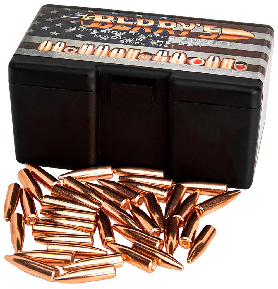 Berry's 02186 Superior Rifle Plated Bullets 300 Blackout 200gr Spire Point 500/Box