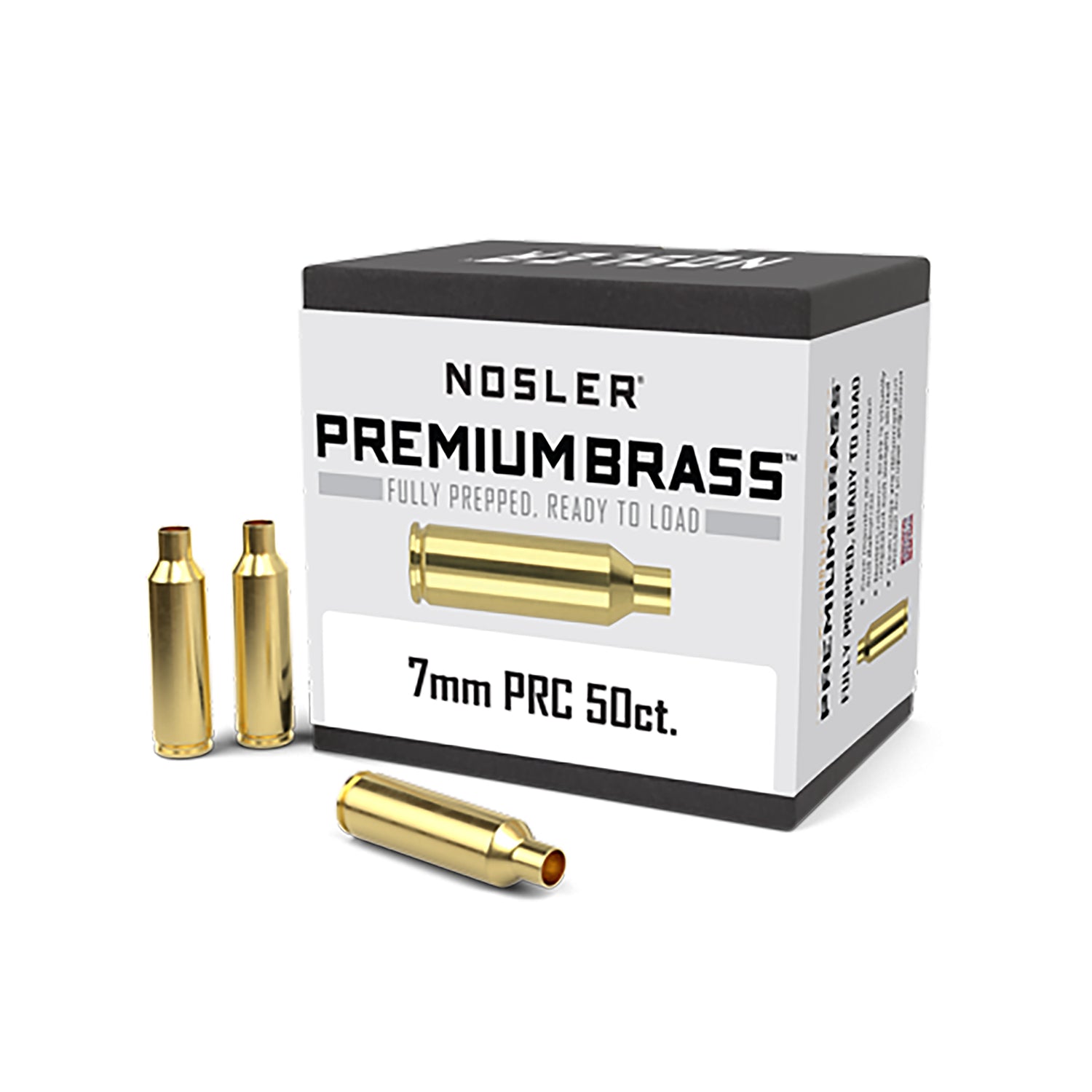 Nosler 17890 Premium Unprimed Brass Cases 7mm PRC Rifle 50/Box