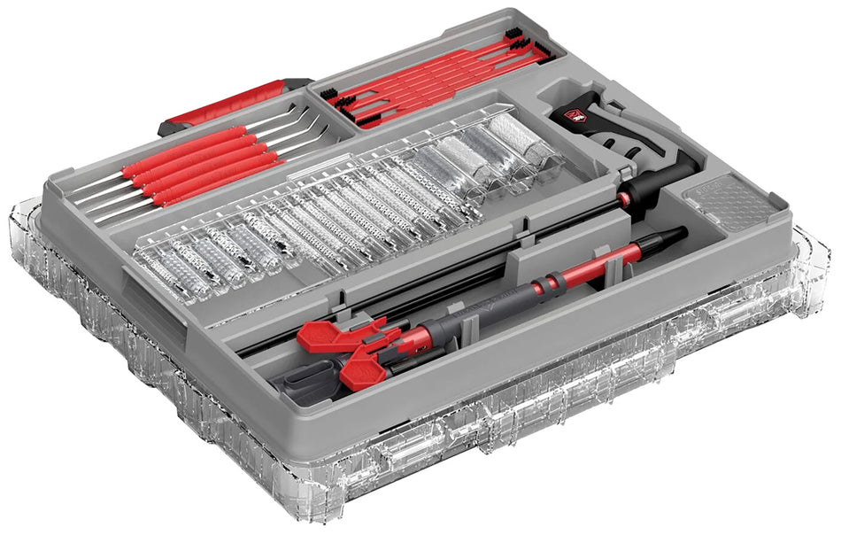 Real Avid AVBMMK Multi-Cal Bore-Max Master Cleaning and Workstation Kit 12 and 20 Gauge Gray Red