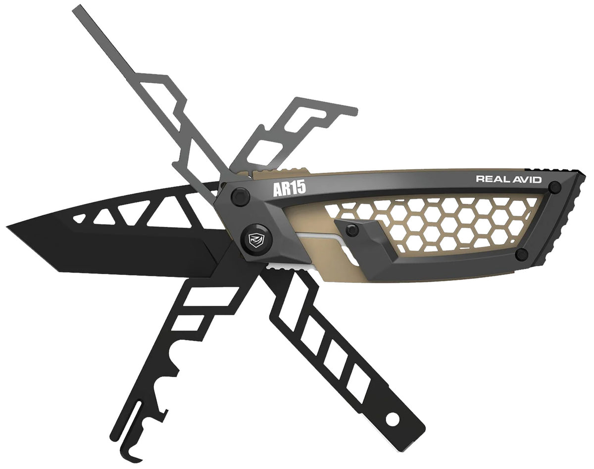 Real Avid AVGTEAR AR-15 Gun Tool Edge 2.60" Tanto Stainless Steel Field Multi-Tool