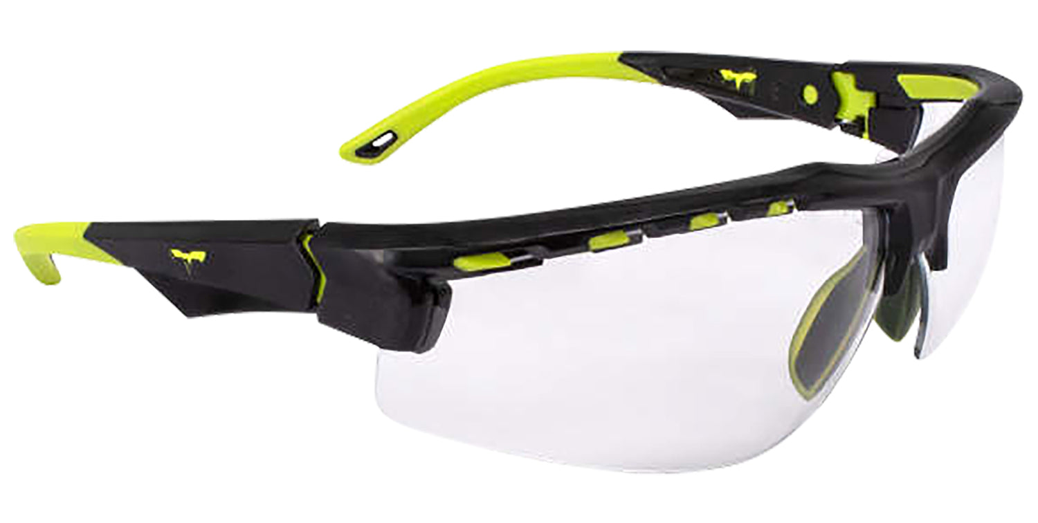 Radians TXE810CS Shooting Glasses Clear Lens High-Visibility Frame