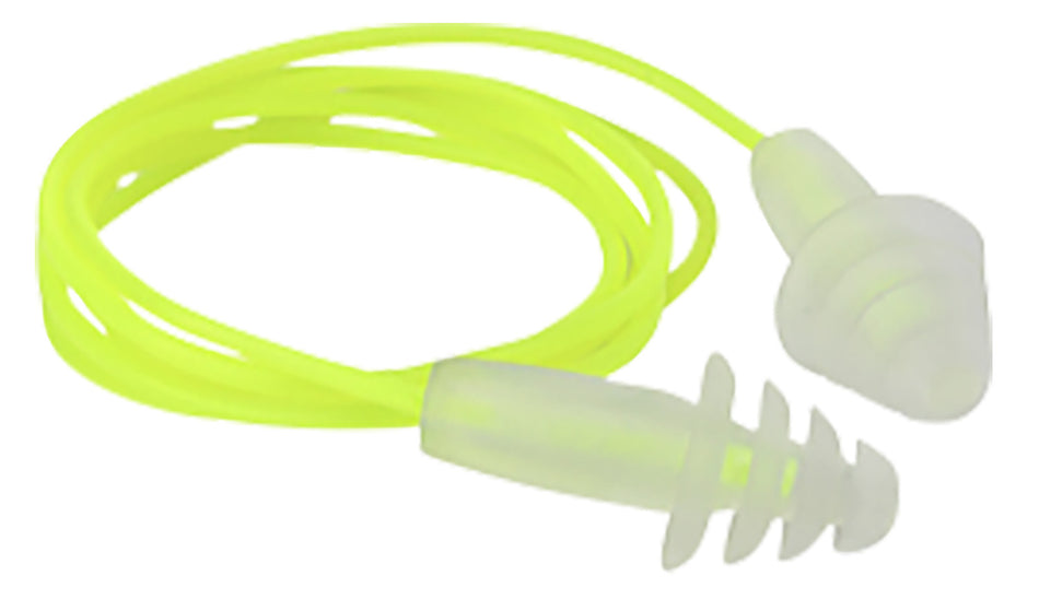 Radians FP43HVBP3 27 dB Yellow/Clear Flanged Earplugs Thermoplastic 3 Pair