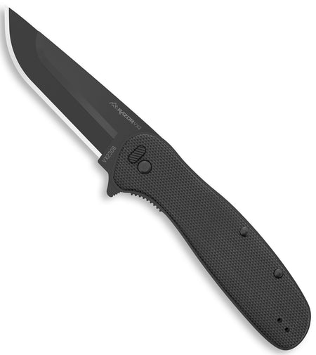 Outdoor Edge VX230B Razor VX2 3" Folding Pocket Knife Black Textured G10 Handle Black Oxide Blade