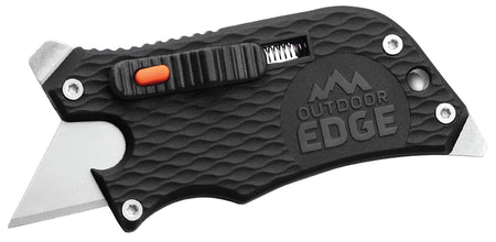 Outdoor Edge SWK30C SlideWinder 3.50" Utility Razor Blade Multi-Tool, Screwdriver & Bottle Opener, Black GNR/SS
