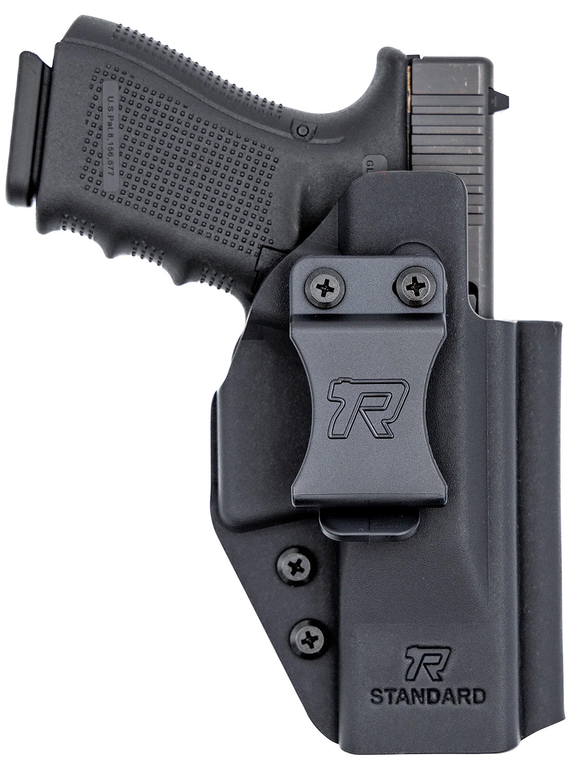 Rounded Gear Universal Standard Handgun Kydex IWB Holster Black Belt Clip Right Hand