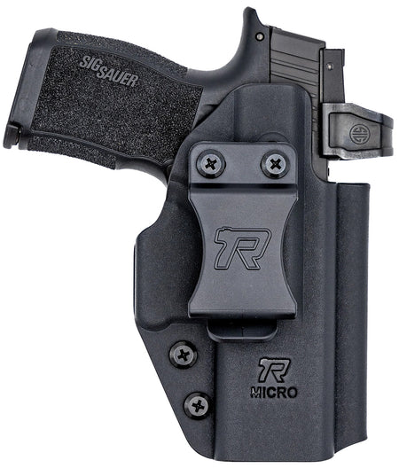 Rounded Gear Universal Compact Handgun Kydex IWB Holster Black Belt Clip Right Hand