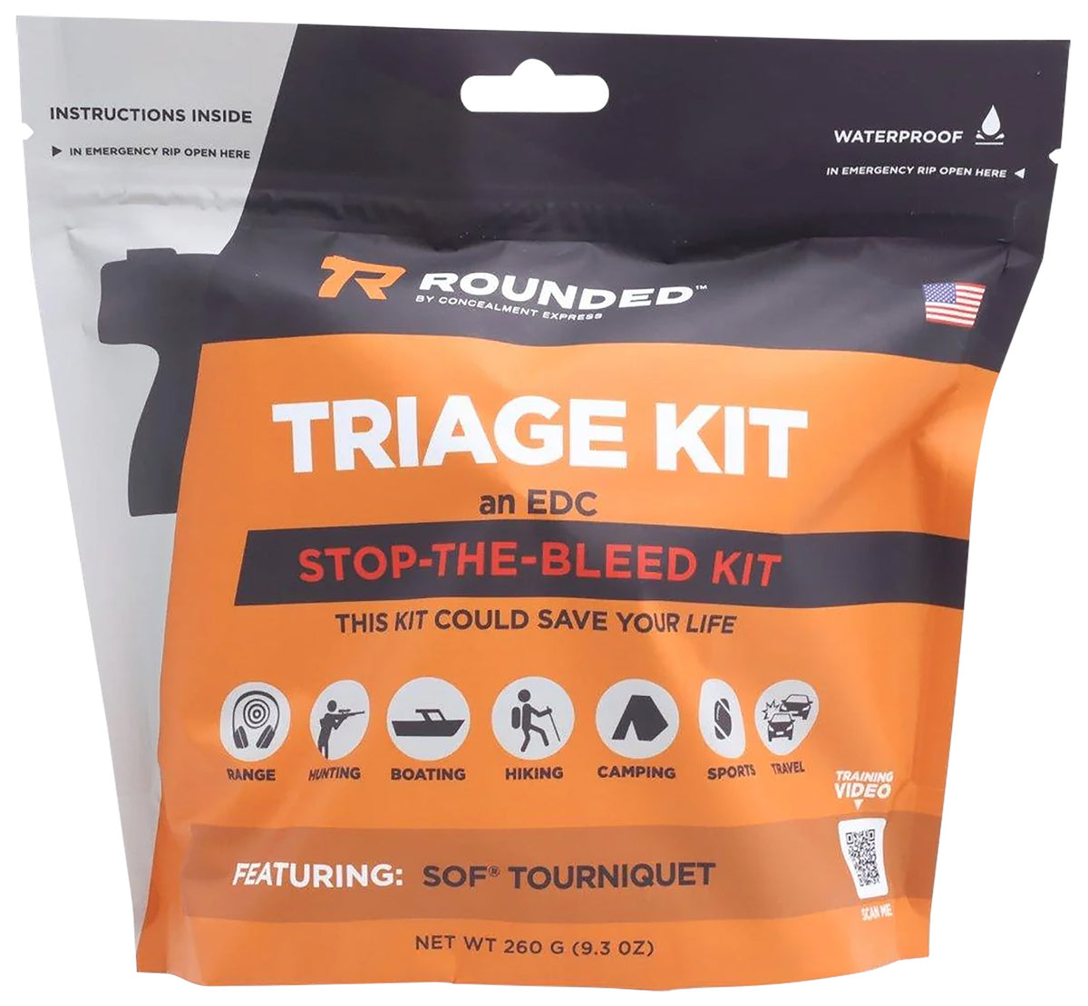 Rounded Gear EDC Range Triage Safety Kit - Range Bag Essential