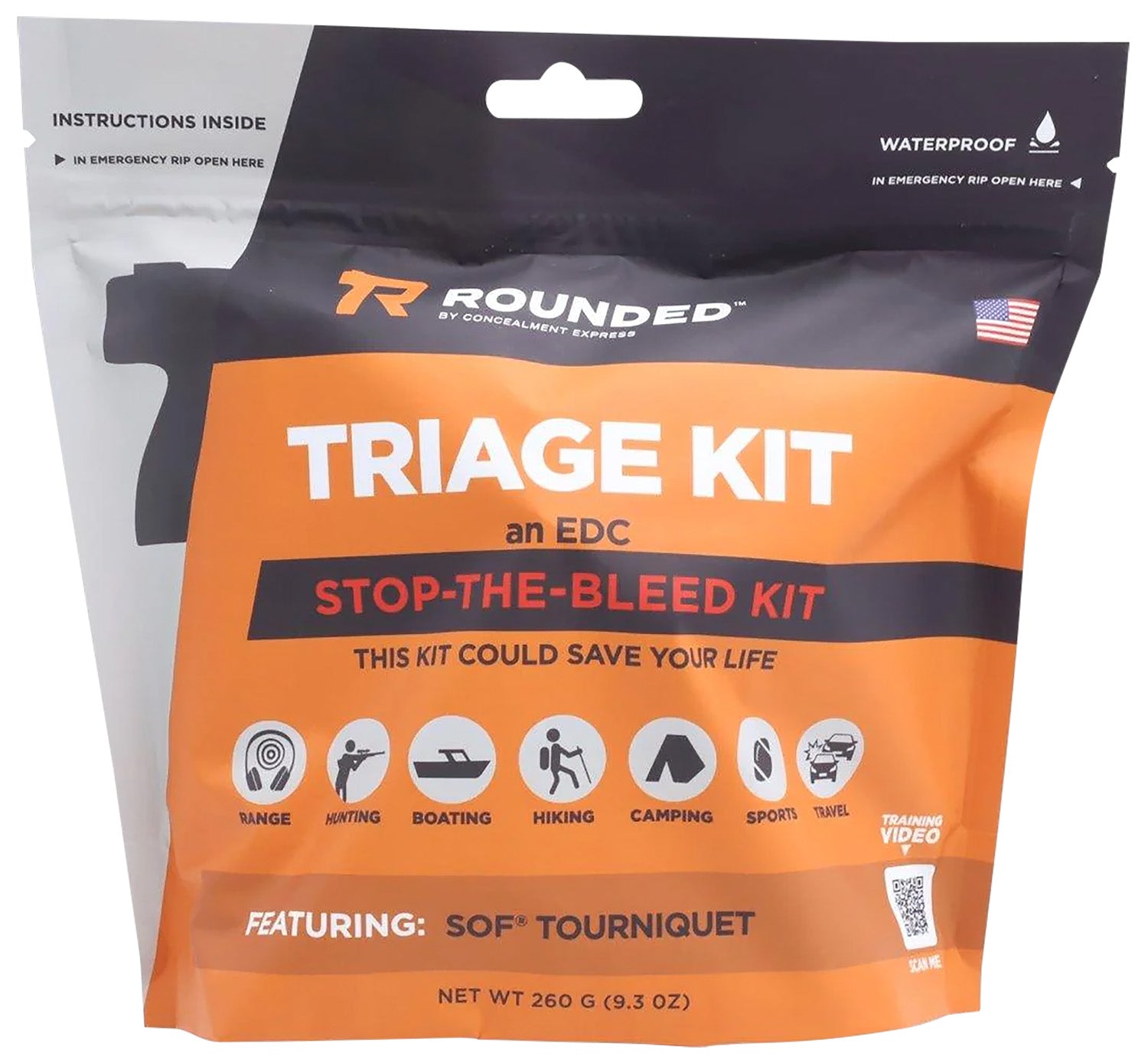 Rounded Gear EDC Range Triage Safety Kit - Range Bag Essential