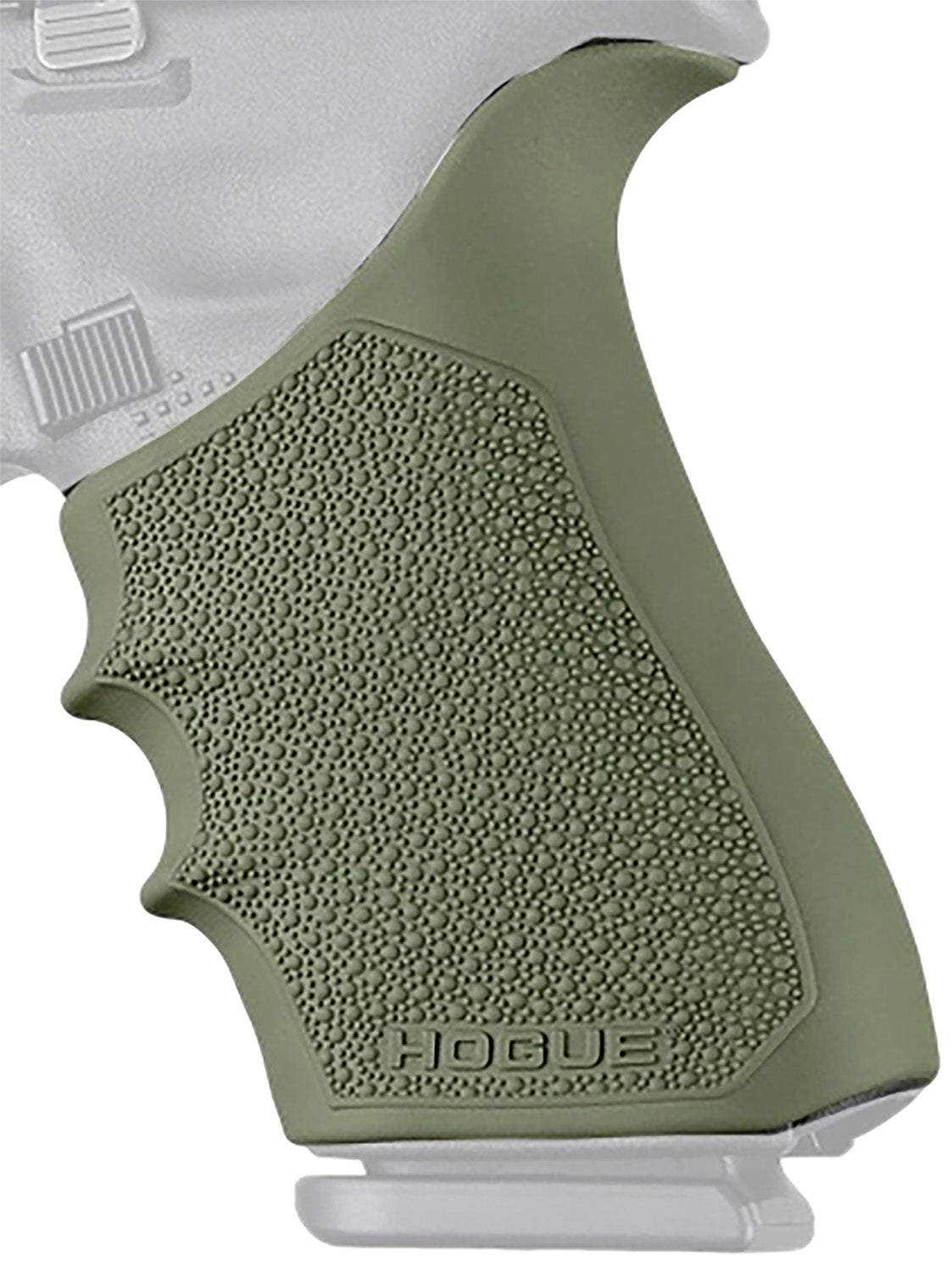 Hogue 17021 OD Green Rubber Beavertail HandAll Grip Sleeve