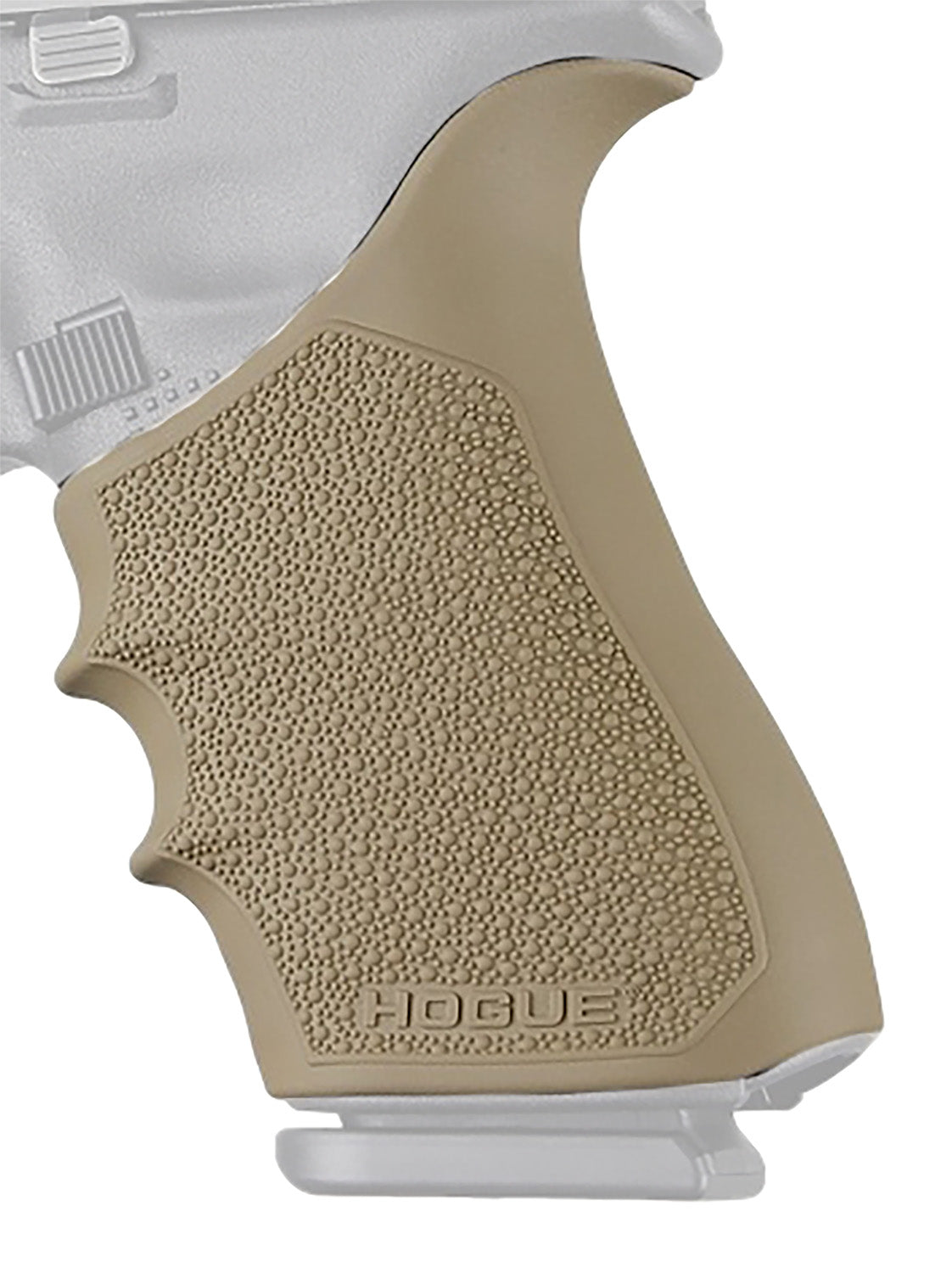 Hogue 17023 FDE Rubber Beavertail HandAll Pistol Grip Sleeve