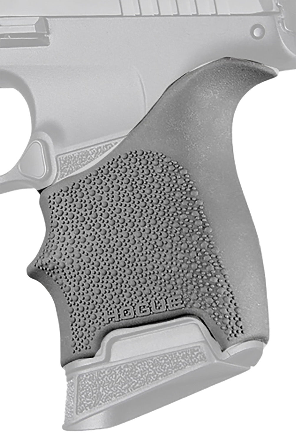 Hogue 18702 Beavertail HandAll Grip Sleeve in Slate Gray Rubber, Ruger LCP Max Compatible