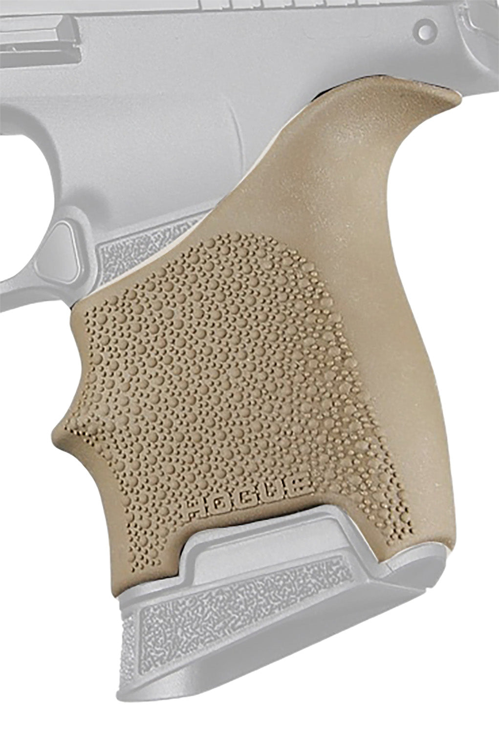 Hogue 18703 Beavertail HandAll Grip Sleeve in Flat Dark Earth Rubber, Ruger LCP Max Compatible
