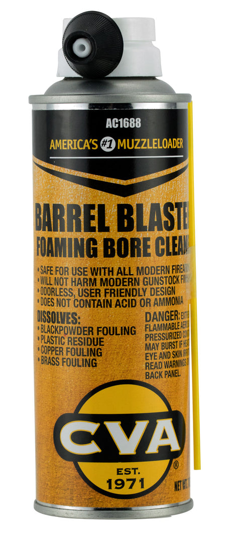 CVA AC1688 8 oz Foam Barrel Blaster Bore Cleaner Formulated for Black Powder Firearms