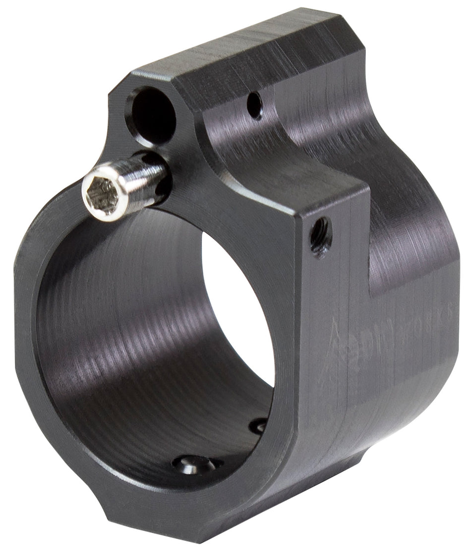 Odin Works Adjustable Gas Block .875" Low Profile Carbon Steel Black Nitride Finish