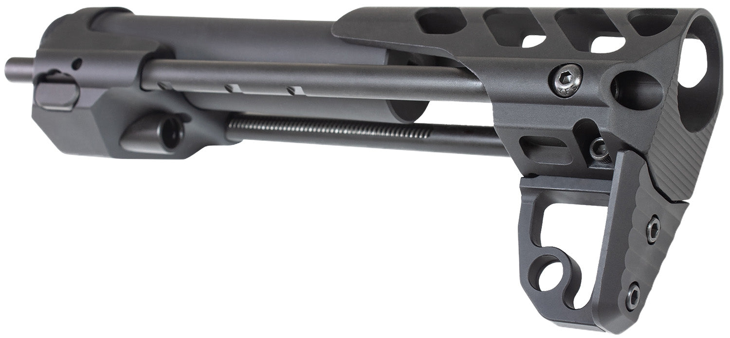Odin Works Close Quarters Stock Black 6061-T6 Aluminum AR-15 with Ambidextrous QD Mounts