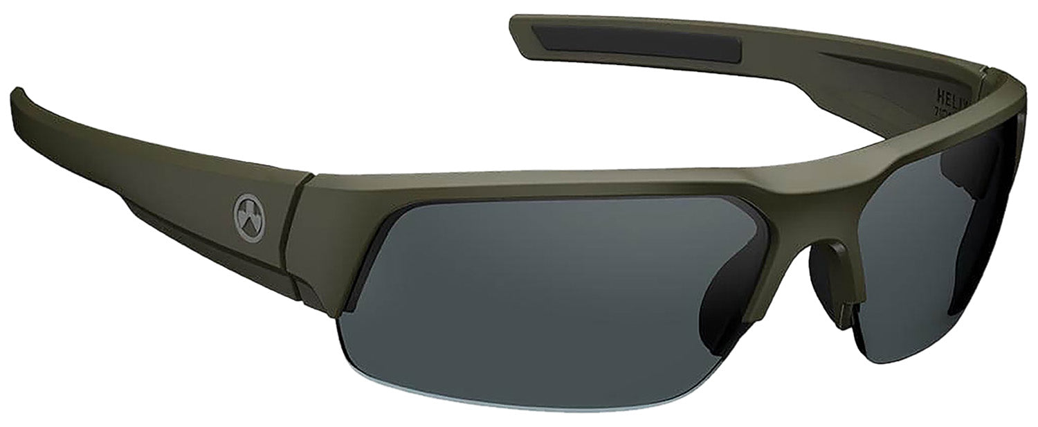 Magpul Helix Z87+ Ballistic Eyewear Gray Lens OD Green Frame Adult