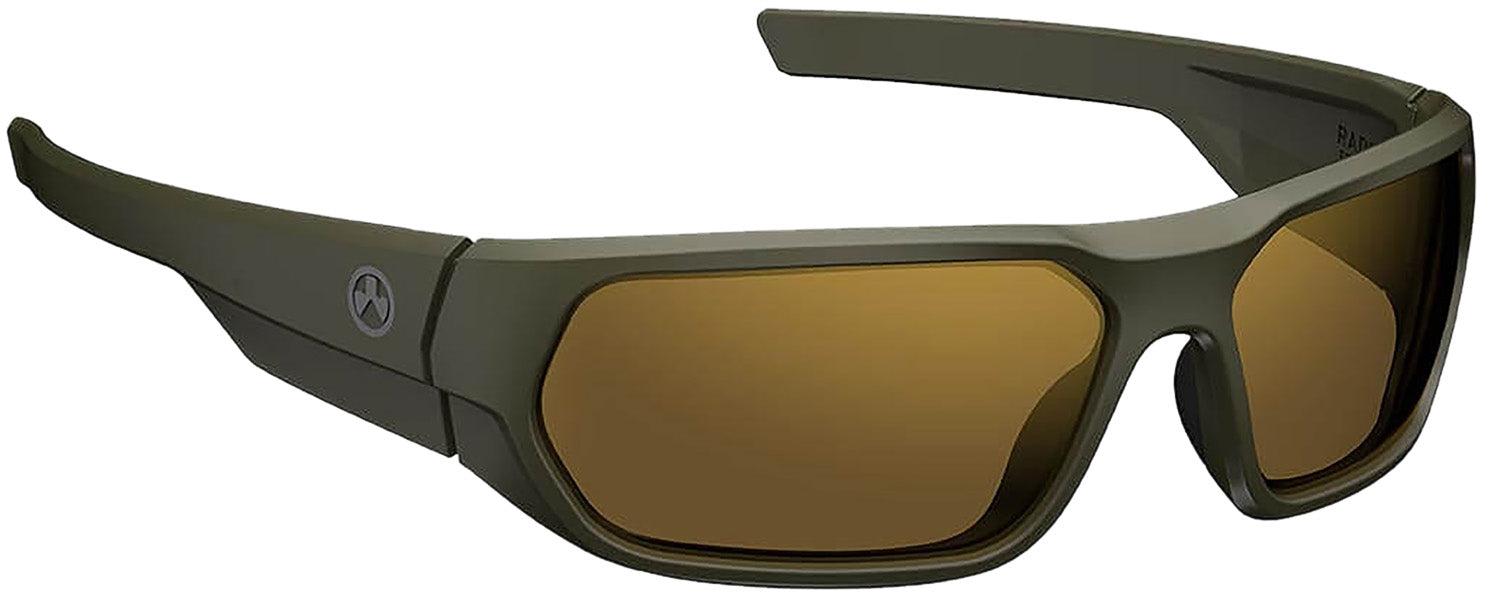 Magpul Radius Z87+ Ballistic Eyewear Bronze Gold Lens OD Green Frame Adult