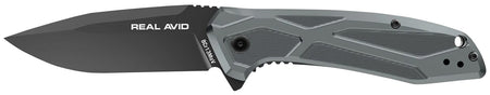 Real Avid RAV-2 AVRAV2 3.25" Folding Drop Point 8Cr13MoV Black Oxide Blade Aluminum Handle Spring Assist