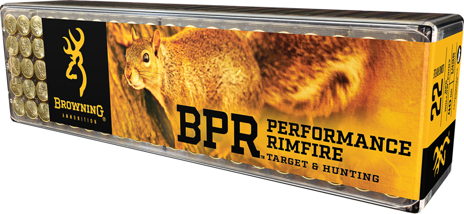 Browning BPR Performance Rimfire .22 Long Rifle 40 grain Lead Hollow Point ammunition