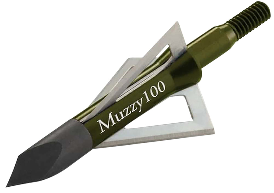 Muzzy 225 Trocar 3-Blade Broadhead 100 Grain Anodized Aluminum 6 Pack