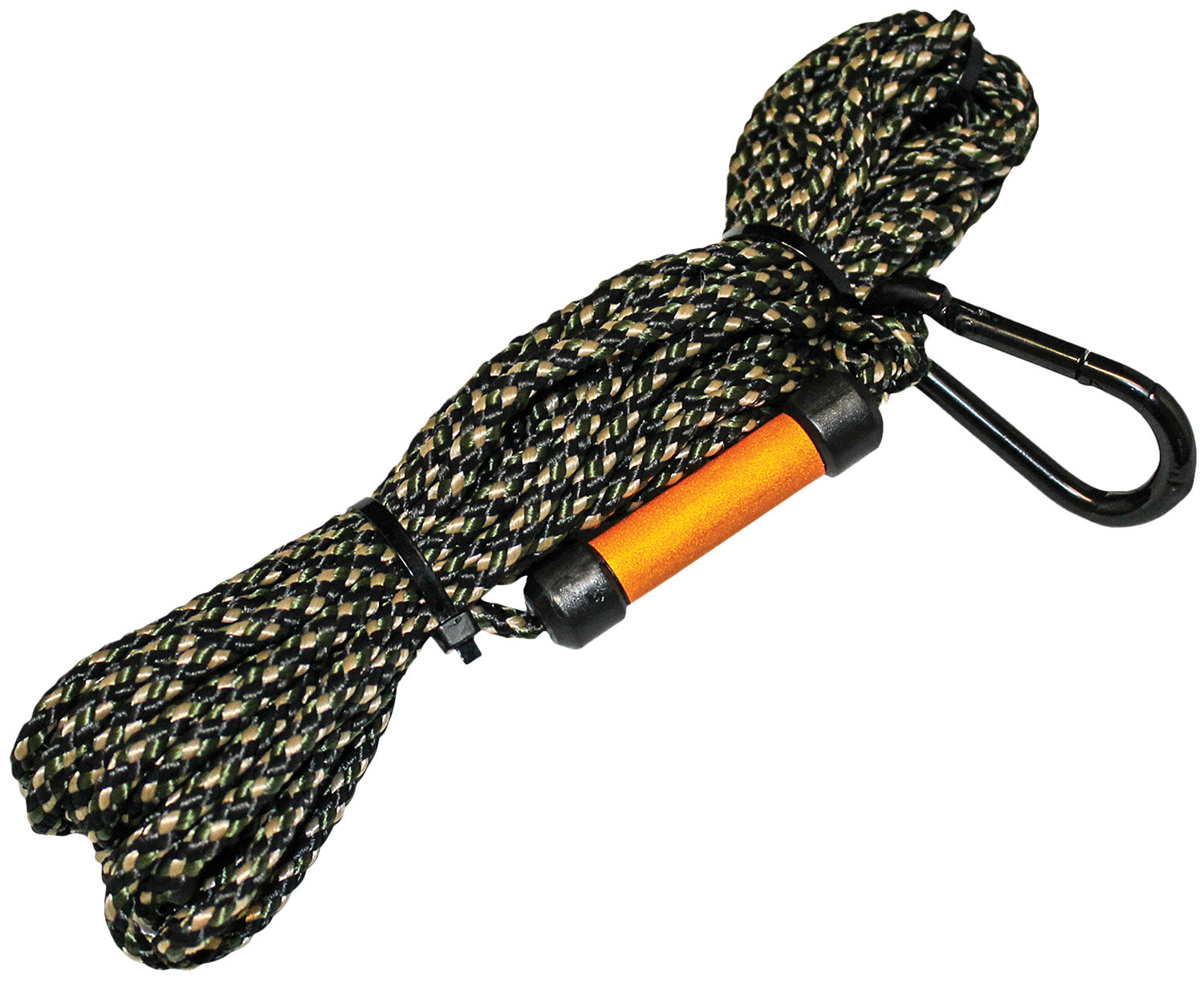HME Maxx Hoist Rope 25 Ft Black Carabiner for Hunting Gear Lifting